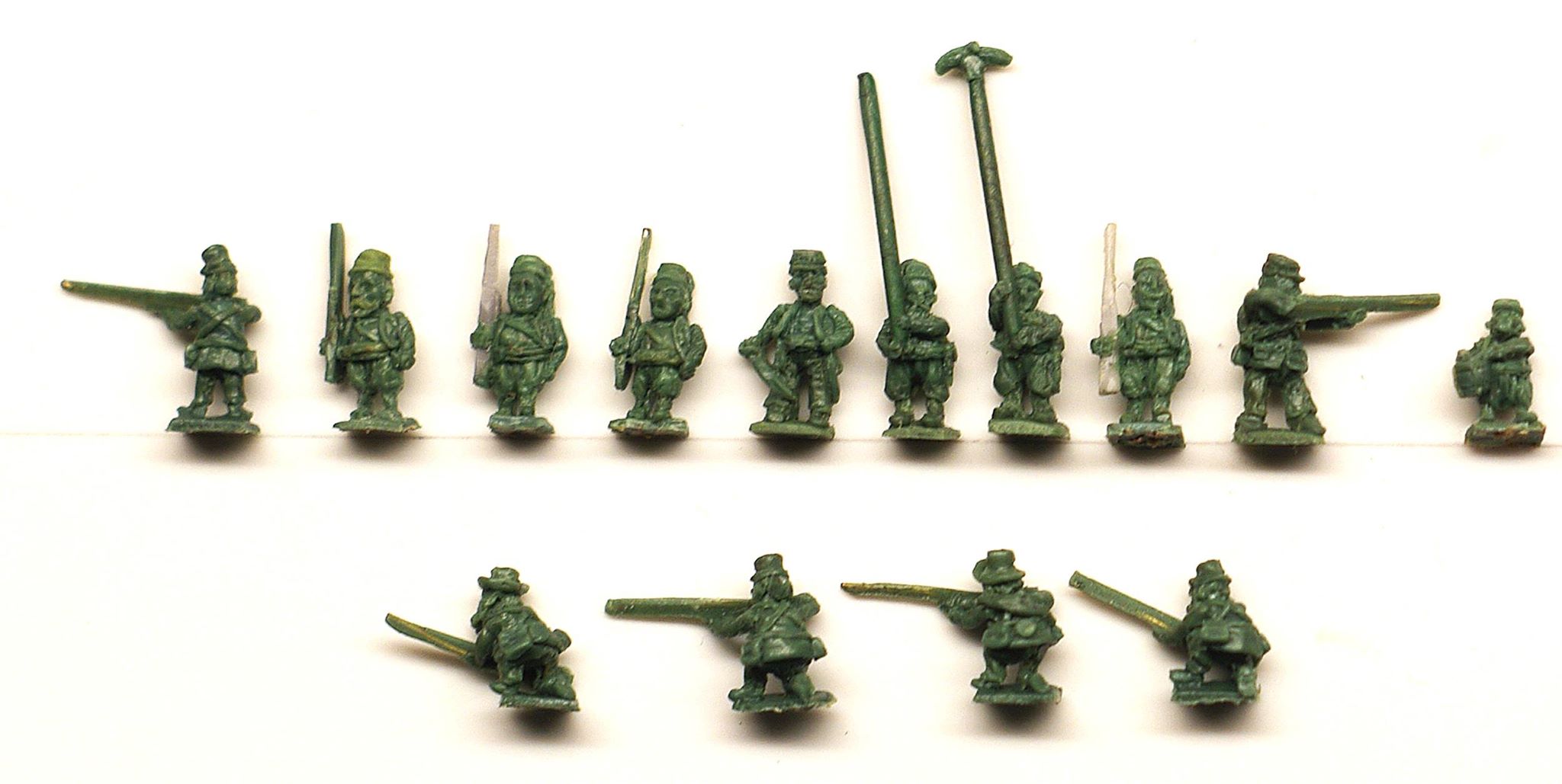 Rzeźby żuawów i lekkiej piechoty / Sculpts of zouaves and skirmishers