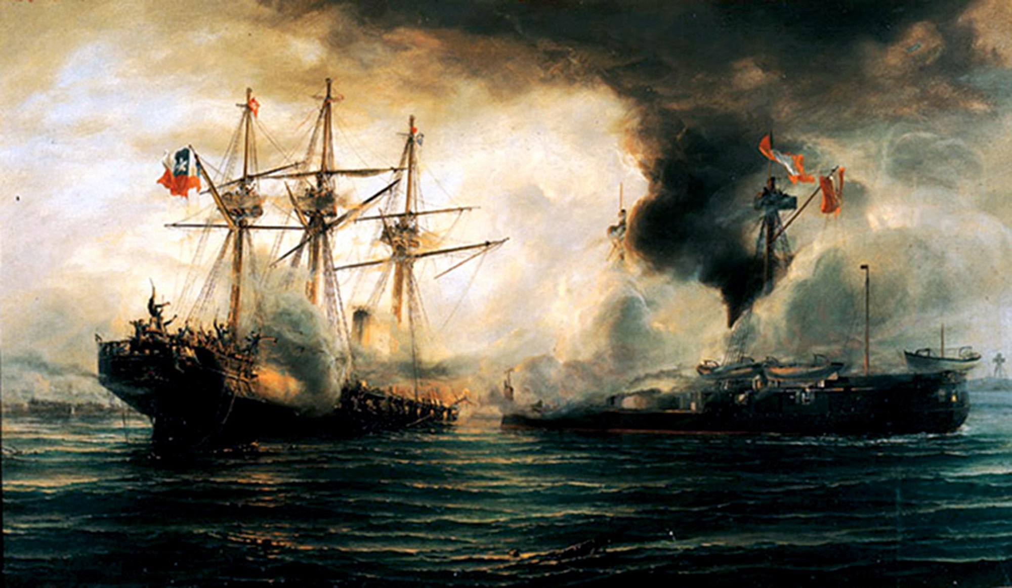 Sinking_of_the_Esmeralda_during_the_battle_of_Iquique